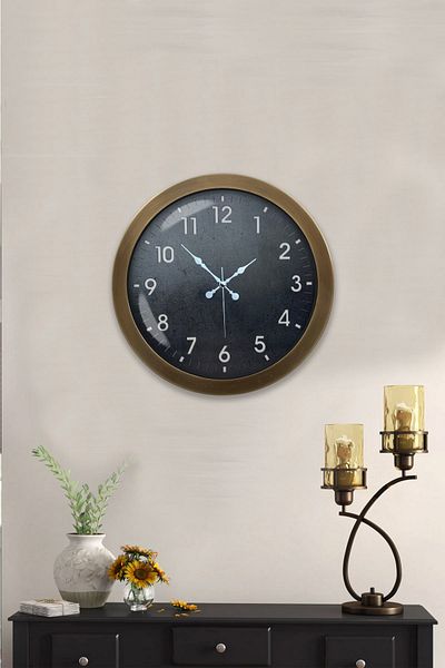 Kasva Concept Gift 36 cm Antique Metal Classic Wall Clock