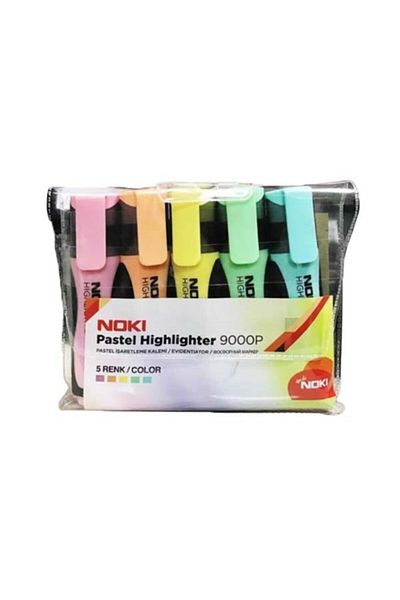Noki Pastel Highlighter 9000p 5-Piece Marking Pen Point