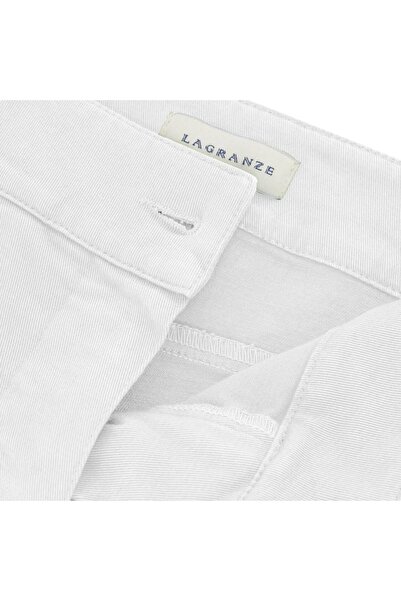 LAGRANZE Ανδρικό λευκό σορτς Chino