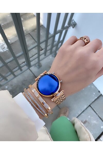İSTLİV Kadın Altın Şık Dijital Led Watch Kol Saati