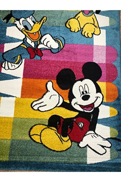 Eko Halı EKO KIDS 798 BLUE WHITE D  Hav Toz Vermez Çocuk Halısı