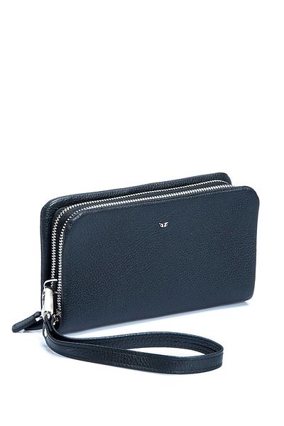 Tergan Унисекс портфолио от естествена кожа, черно S1PC00002197