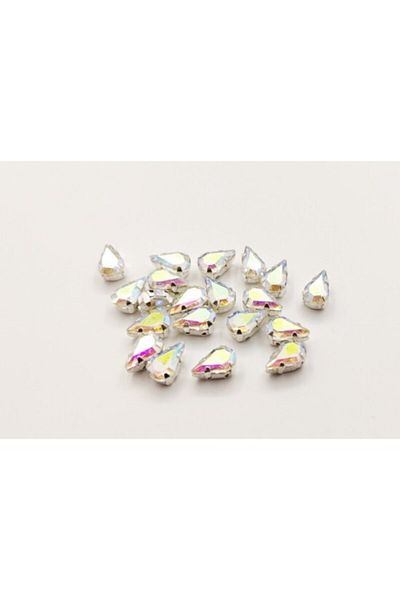 yiğit aksesuar Θήκη Παράκαμψη Drop Glass Stone Janjan 100 Τεμάχια 6x10 1 εκ