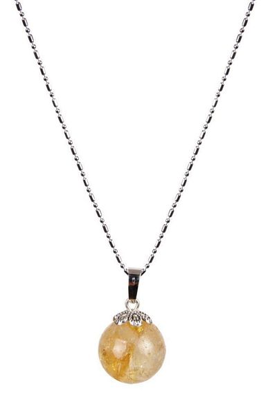 Saff Doğal Taş Certified Citrine Natural Stone Necklace201749