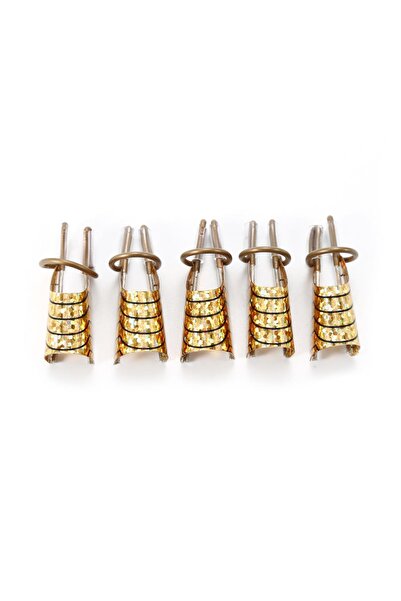 YAYOGE Protez Tırnak Oluşturucu C Kavisli Metal Formlar 5 Adet Set Yeniden Ku...