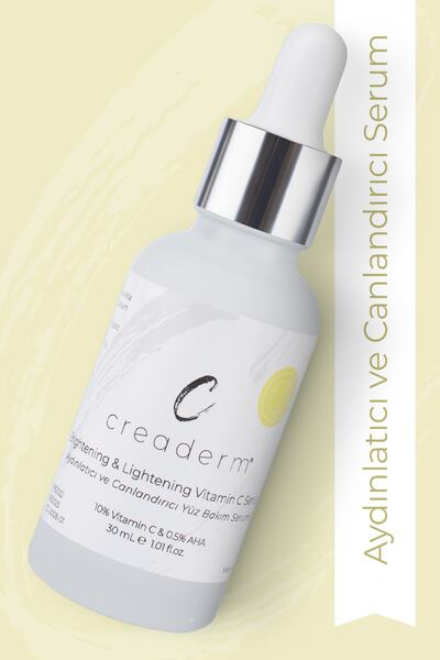 CREADERM Vitamin C Brightening and Revitalizing Face Care Serum (10% Vitamin 0.5%aha)
