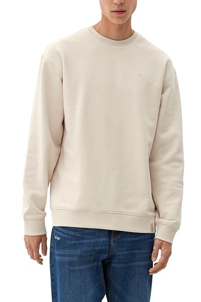QS by s.Oliver Sweatshirt - Ecru - Regular Fit