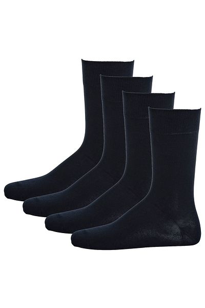 Hudson Herren Socken 4 Paar – nur 4er-Pack, Strumpf, Komfortbund, Einfarbig