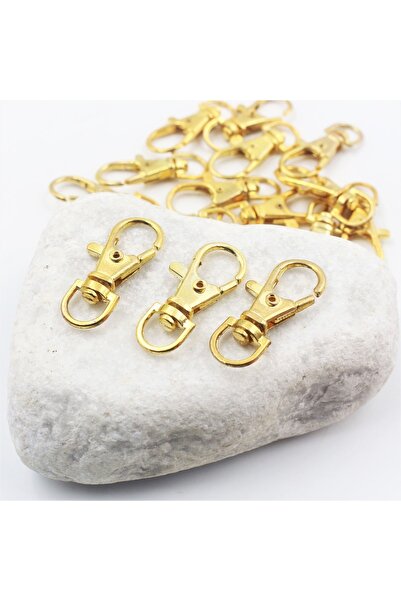 SANAT TACİRİ 50 Adet - 35 Mm - Altın Renkli Paris Kanca - Papağan Klips Kanca...
