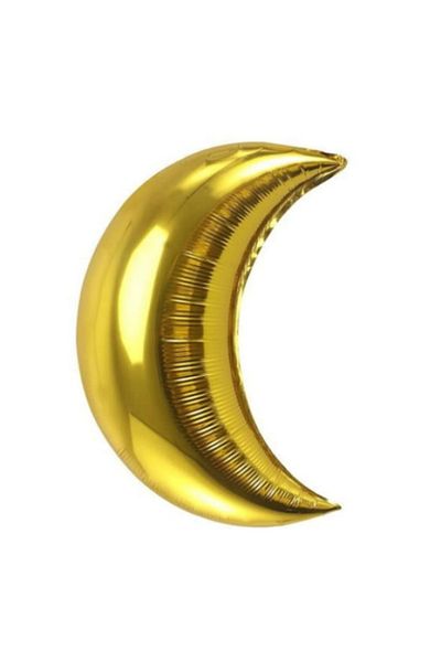 LOTUS PARTY 1 Piece Gold Color Moon Foil Balloon