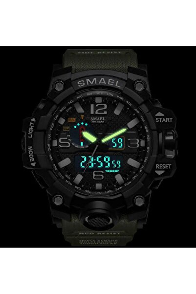 SMAEL Men's Wristwatch Analog Digital Sports Black Fashion Trend Watch Gray Color 1545
