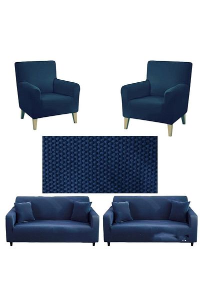 seltenet Mikropetek Stretch Elastic 3 3 1 1 Set husă canapea husă canapea husă scaun