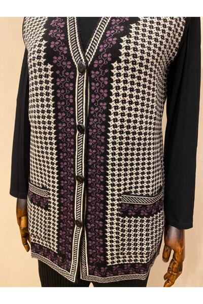 TEK Трикотажний жилет з візерунком «Килим» від Anne Yelek / Ліла