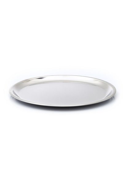 BAYDURSAN Steel Serving Plate, Stainless Flat Plate No.5
