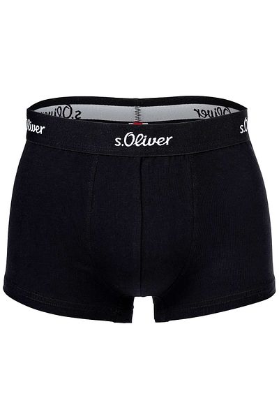 s.Oliver Herren Boxershorts 3er-Pack – Hipster Baumwoll-Stretch