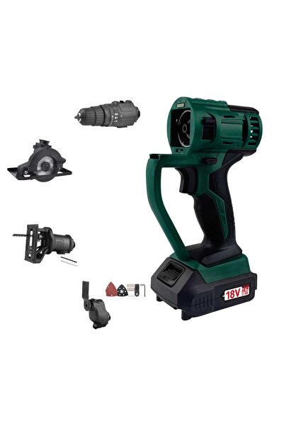 KLPRO Kl Pro Akülü Multi Set (MATKAP DEKUPAJ TESTERE DAİRE TESTERE RASPALAMA ...