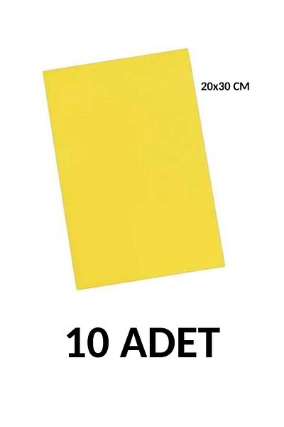 Ticon 10 Pieces A4 Adhesive Eva 20x30cm Yellow