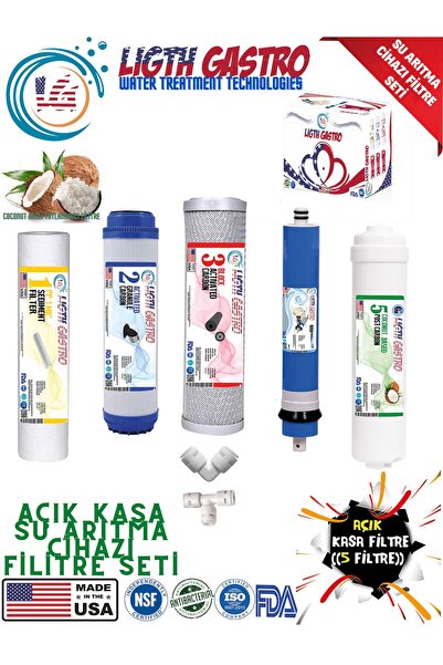 light gastro Açık Kasa Tüm Su Arıtma Cihazlarına Uygun 5 Li Filitre Takımı.co...