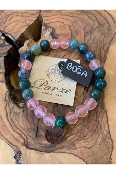 parze doğaltaş Burç Bilekliği (GELENEKSEL DOĞUM TAŞLARI BOĞA BURCU BİLEKLİĞİ)