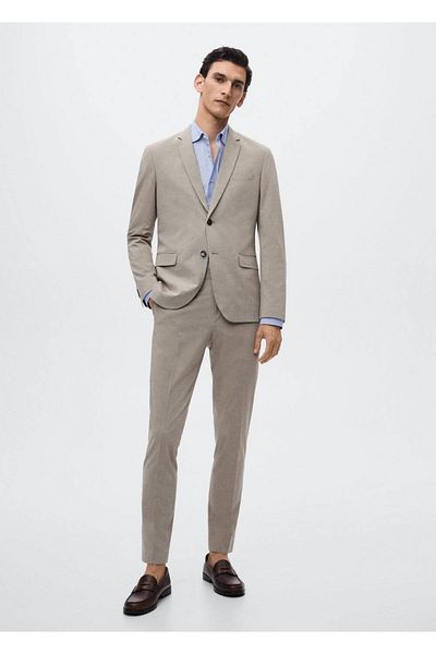 MANGO Man Tenká pruhovaná košile Slim Fit