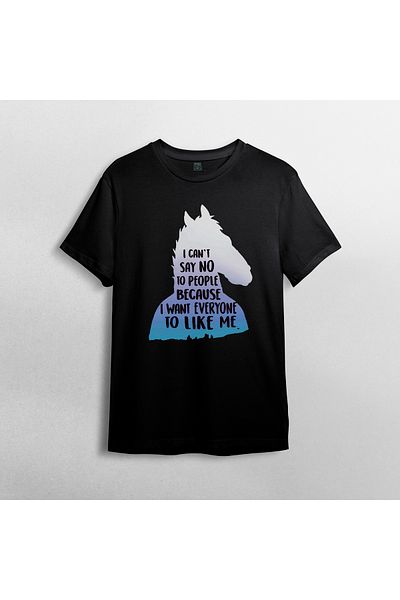 Pixxa Μοντέλο μπλουζάκι Bojack Horseman 100% Cotton Crew Neck - 4