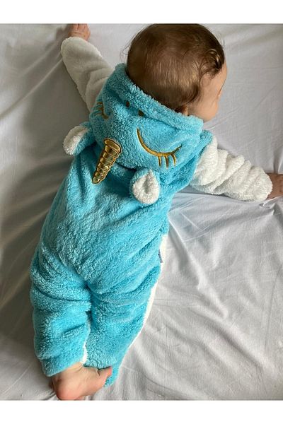 Minizade Welsoft Plush Unisex Zippered Winter Unicorn Baby Sleeping Bag