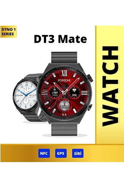 GoMarkt Watch 3 Pro Dt3 Mate Titanyum Kasa Titanyum Kordonlu Konuşma Özellikli Akıllı Saat