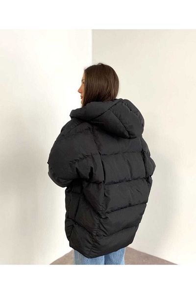 Hera Fashion Palton puf cu glugă pentru femei? ?