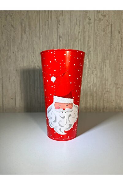 Dükkanönü Yılbaşı Ve Noel Baba Konseptli 400 Ml Sert Plastik Bardak