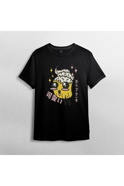 Pixxa Μοντέλο T-shirt Anime 100% Cotton Crew Neck - 16