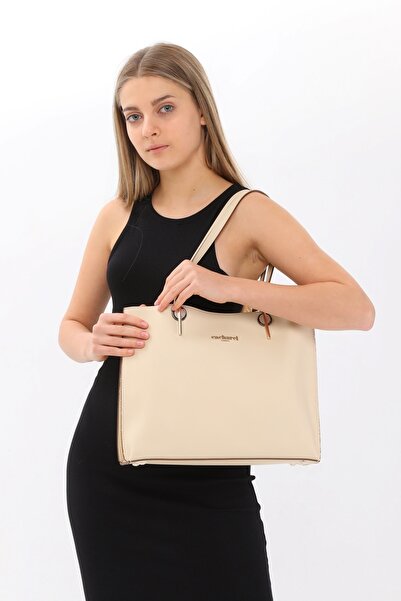 Cacharel Women's Hand And Shoulder Beige Bag