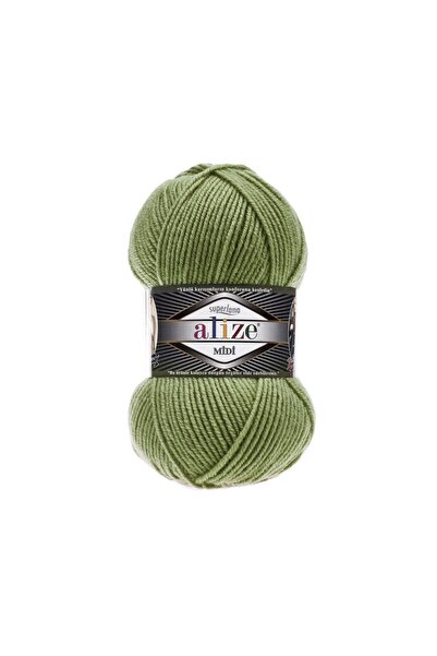Alize Superlana Midi 25% Wool - 75% Acrylic / 100 Gr - 170 m 620 Olive