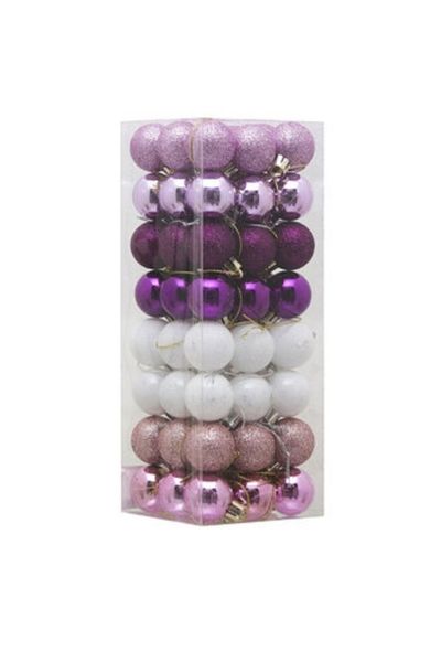 Snow Angels New Year's Pack of 72 Mixed Christmas Balls