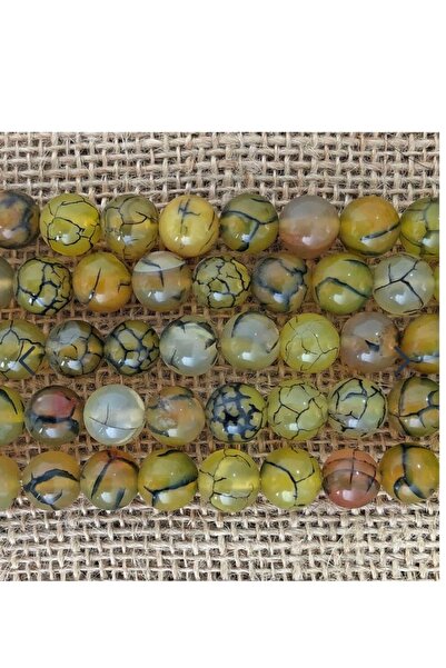 RLX BUJİTERİ Естествен камък Паяжин ахат 8 мм