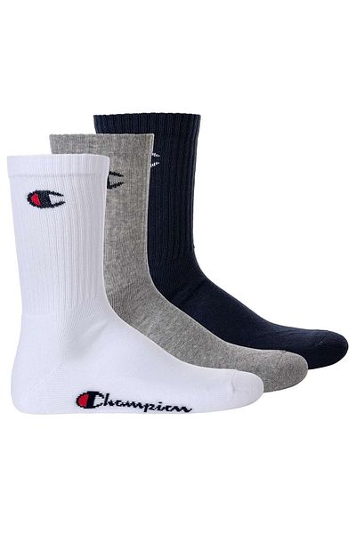 Champion Unisex Basic 3 Paar Crew-Socken