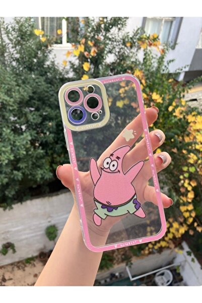 OVADA Iphone 13 Pro Max Kamera Korumalı Çizgi Film Karakterli Şeffaf Uyumlu  ...