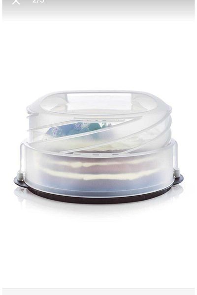 Tupperware Adjustable Cake, Cake Transport and Serving Container