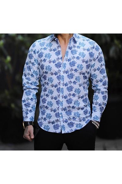 CLASSO Digital Print Slimfit Shirt