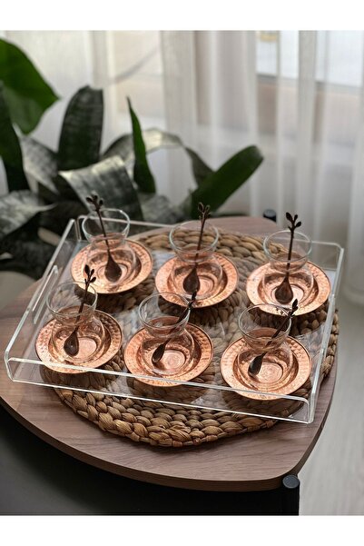 Buber Design Nisba Ticaret Ürünü Şeffaf Pleksi Tepsi Nisba Ticaret Ürünü 35x25cm Servis Sunum Tepsisi 4mm Pleksi