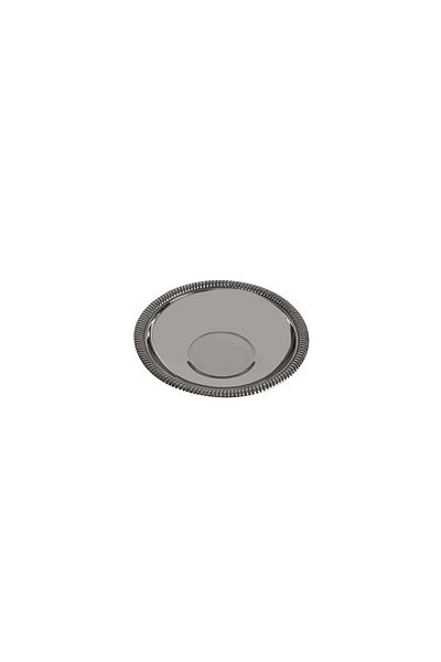 BAYDURSAN Tea Plate Stainless Chain Pattern Luxury Model 12 Pieces