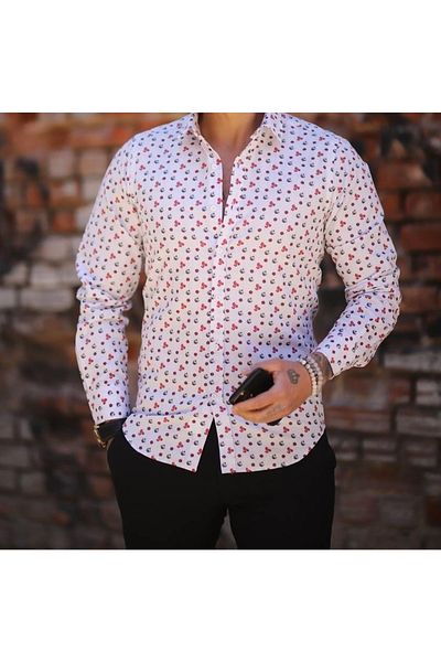 CLASSO Digital Print Slimfit Shirt