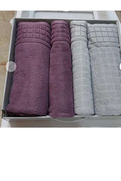 Özdilek أفضل مجموعة رسم بياني (مجموعة الحمام) باللون الرمادي البرقوق