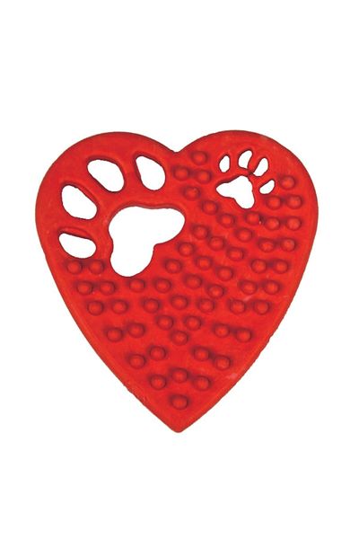 Buffer ® Heart Shaped Serrated Teething Chewing Toy for Pets