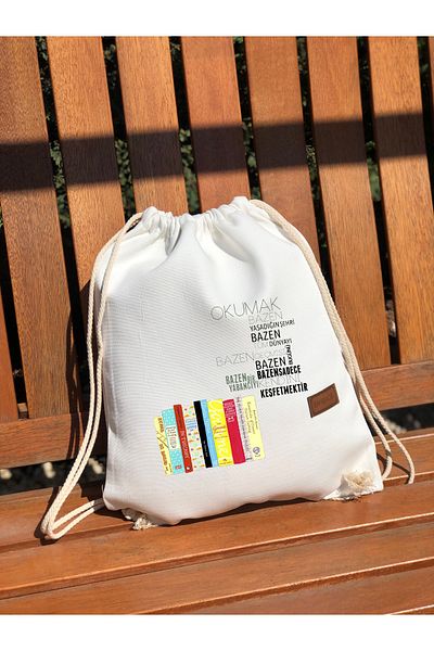 BYBAGS Σακίδιο πλάτης με επένδυση από λευκό καμβά
