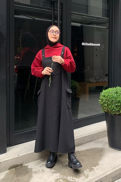 Ceylan Otantik Stretch Skirt Salopet