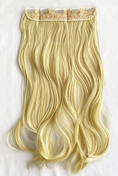 AKOLİFE Rezistent la căldură, blond cald, semi-lună, păr fals, blond