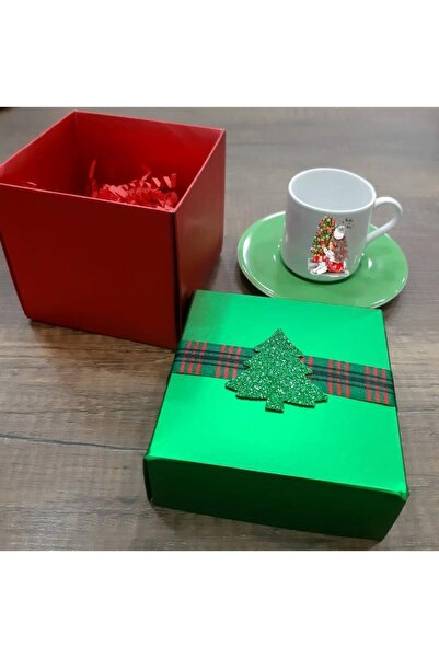 LADİJİTAL BASKI ÇÖZÜMLERİ Renkli Özel Kutusunda Yeniyıl Fincanı