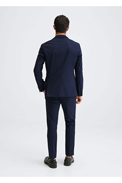 MANGO Man Süper Dar Kesimli Kareli Blazer Ceket