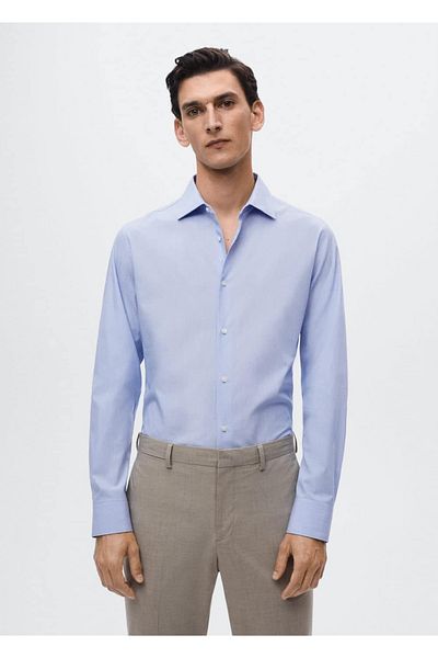 MANGO Man Tenká pruhovaná košile Slim Fit
