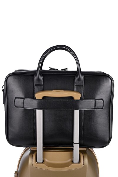 DERİEND Унисекс куфарче 2050 с отделение за лаптоп, черно